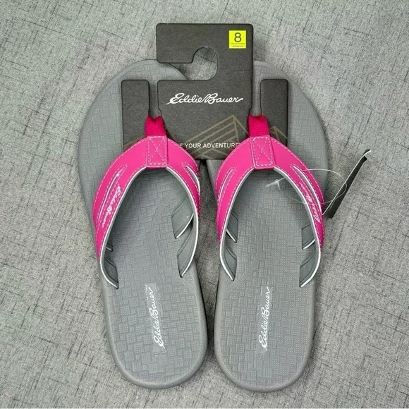 Eddie Bauer Pink Sandals Break Point Flip Flops 7 8 9 10 NWT - Picture 9 of 15
